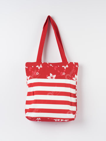 Shopping Bag - Wind Flower Red