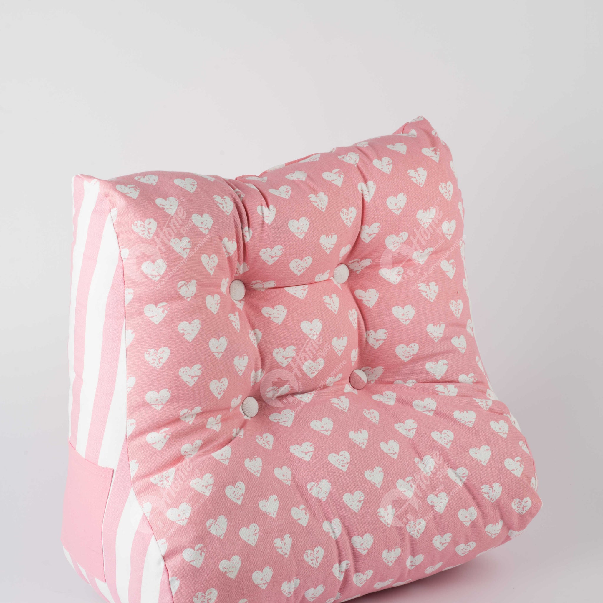Back Rest Cushion - Heart Pro Pink
