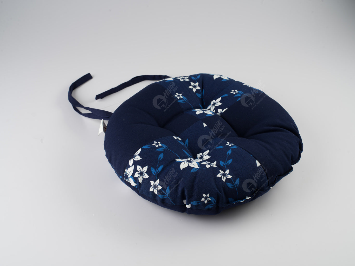 Chair Pad R - Wind Flower Navy