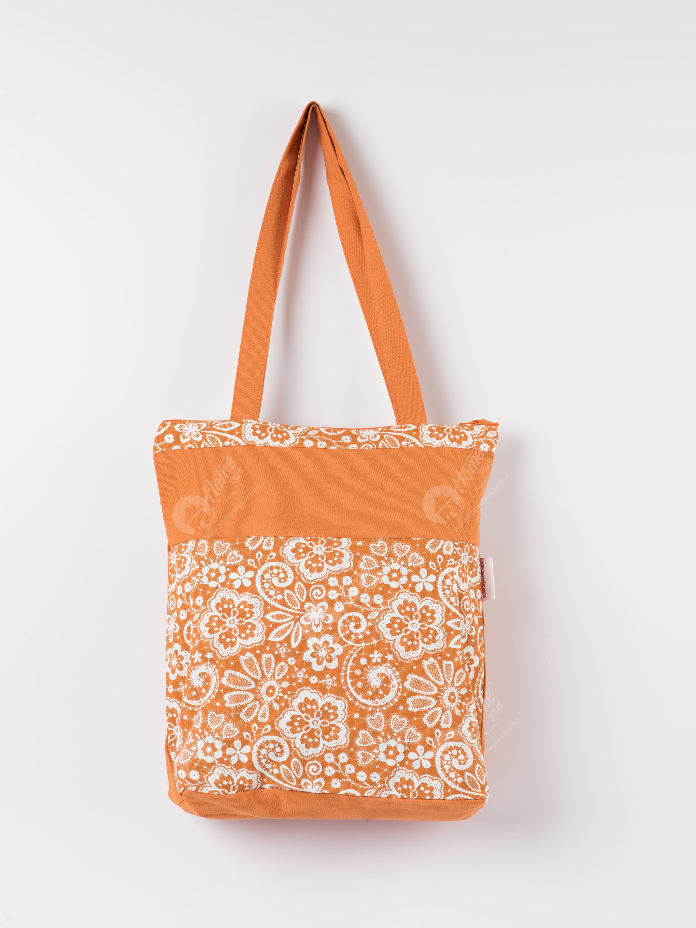 Shopping Bag - Lace Burnt Orange