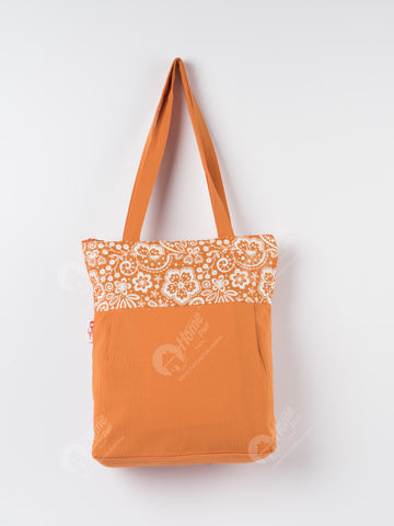 Shopping Bag - Lace Burnt Orange