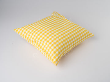 Cushion Cover - Gingham Check Yellow