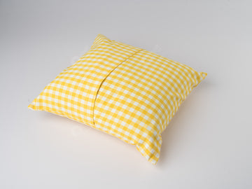 Cushion Cover - Gingham Check Yellow