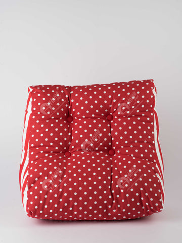 Back Rest Cushion - Polka Dot Red