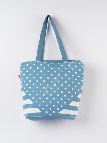 Shopping Bag - Polka Dot AF Blue