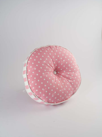 Floor Cushion R - Polka Dot Pink
