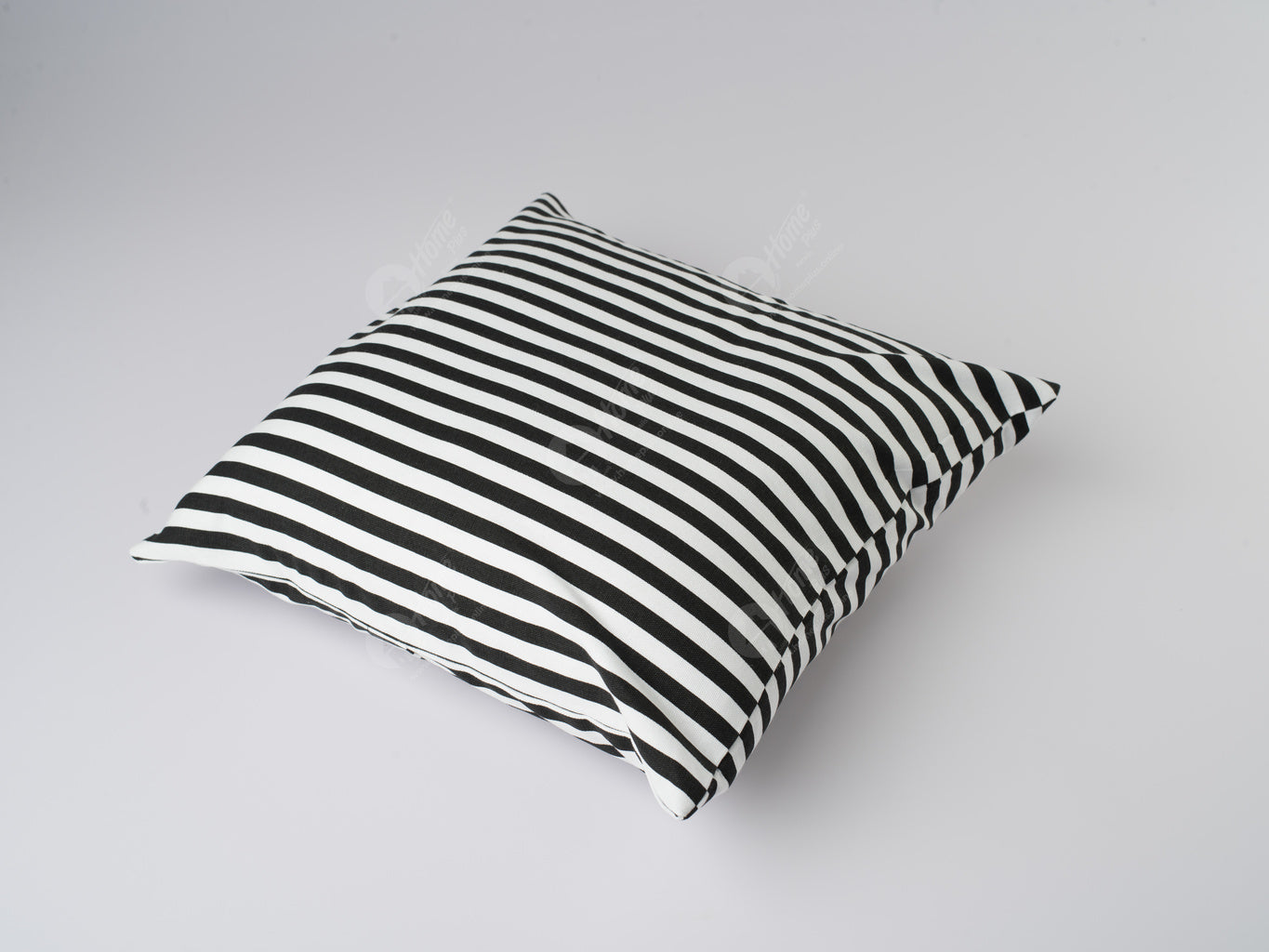 Cushion Cover - Thin Stripe Black