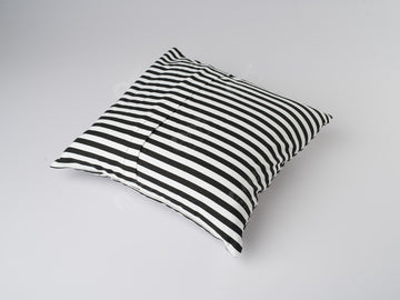 Cushion Cover - Thin Stripe Black
