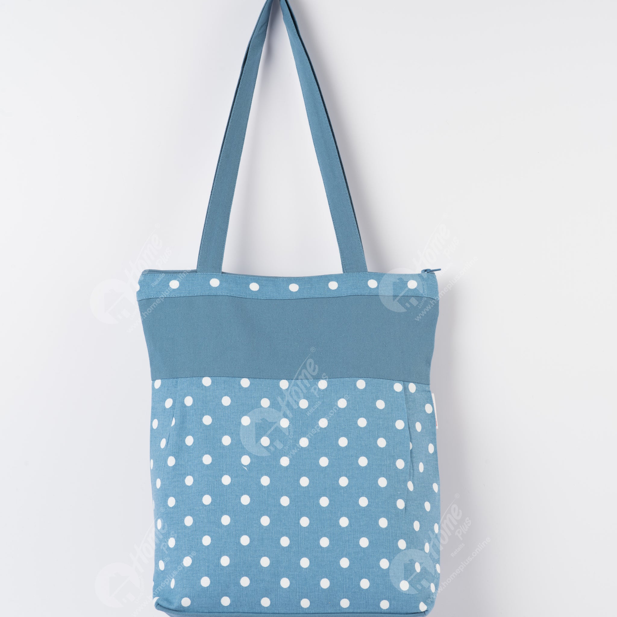 Shopping Bag - Polka AF Blue