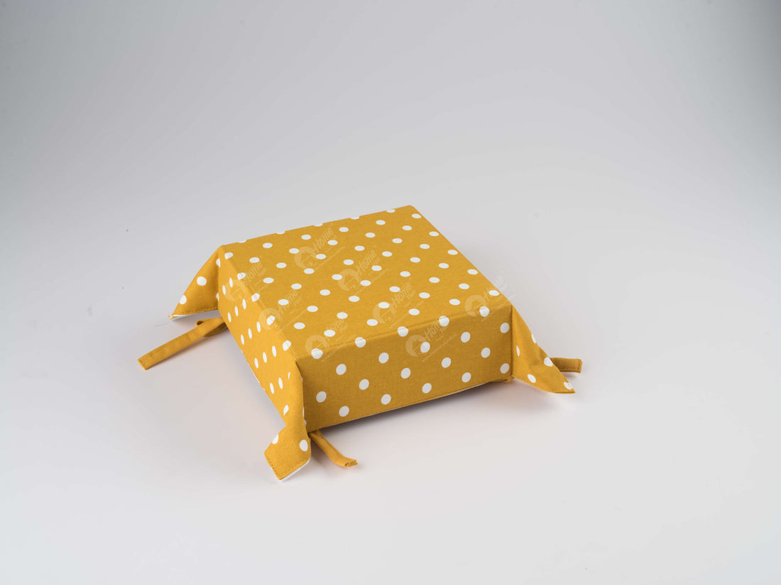 Bread Basket - Polka Dot Mustard