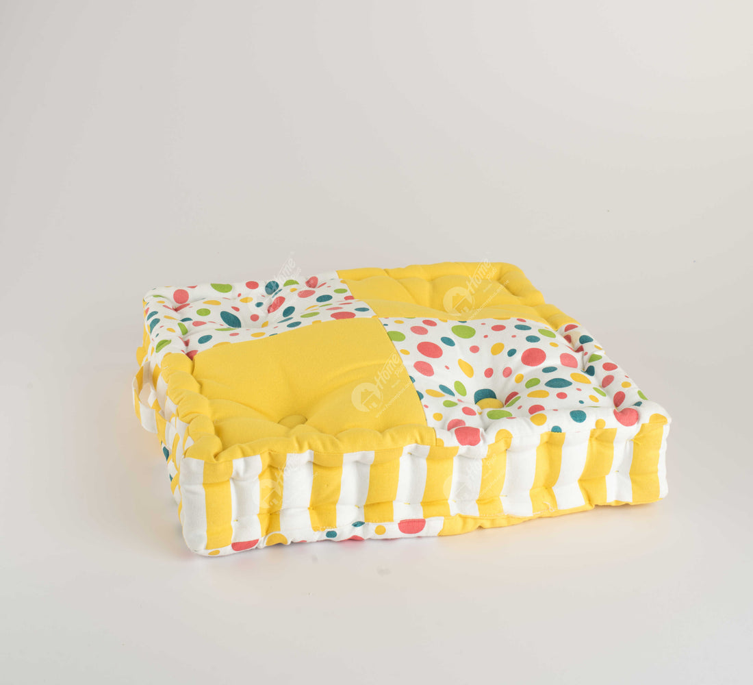 Floor Cushion - Multi Polka