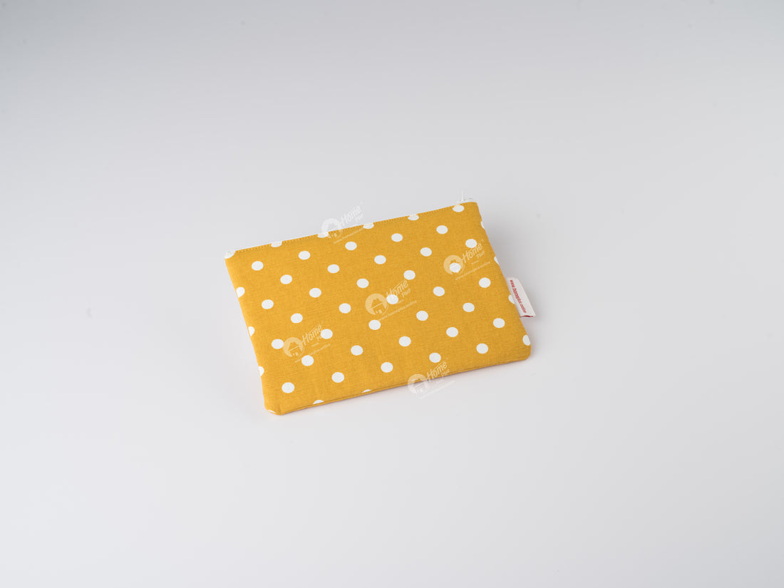 Pouch - Polka Dot Mustard