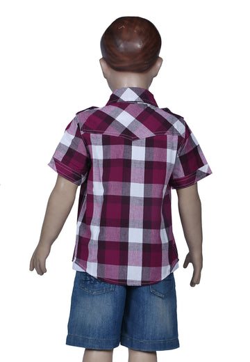Kids Casual Shirt- Checked