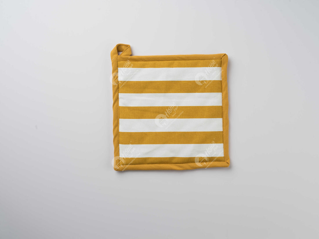 Pot Holder - Polka Dot Mustard