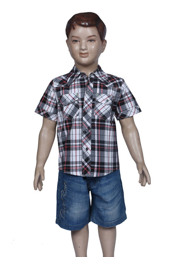 Kids Casual Shirt- Checked