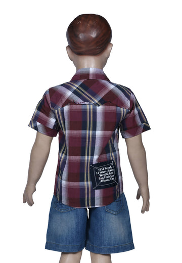 Kids Casual Shirt- Checked