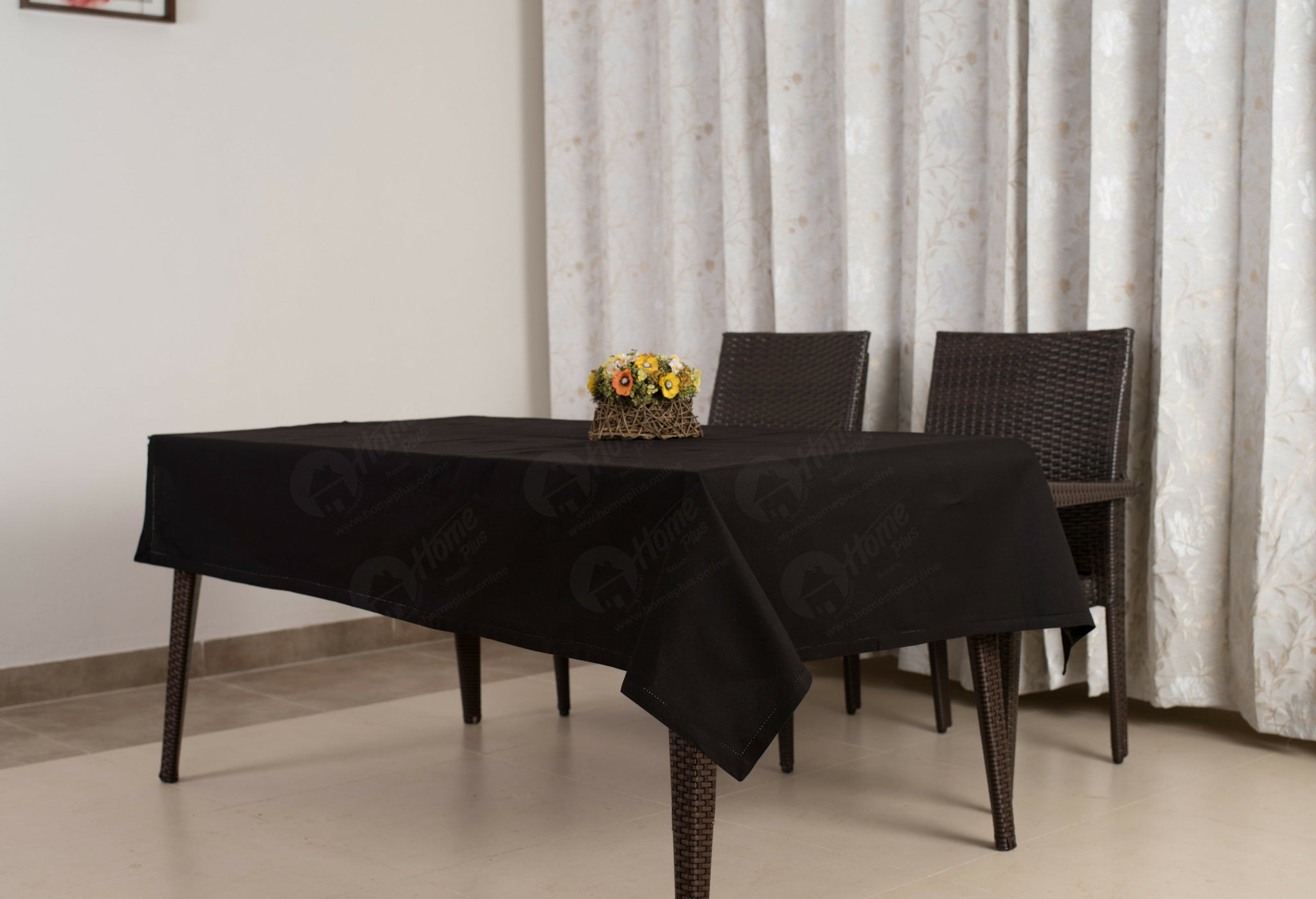 Table Cloth - Solid Black