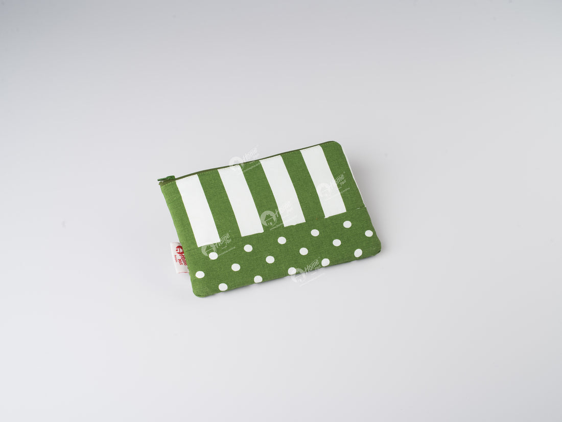 Pouch - Polka Dot Dark Olive