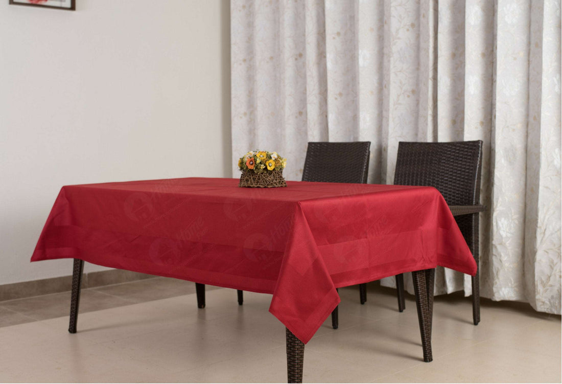 Border Table Cloth - Maroon