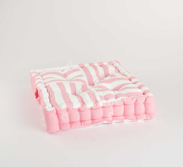 Floor Cushion - Thick Stripe Pink J