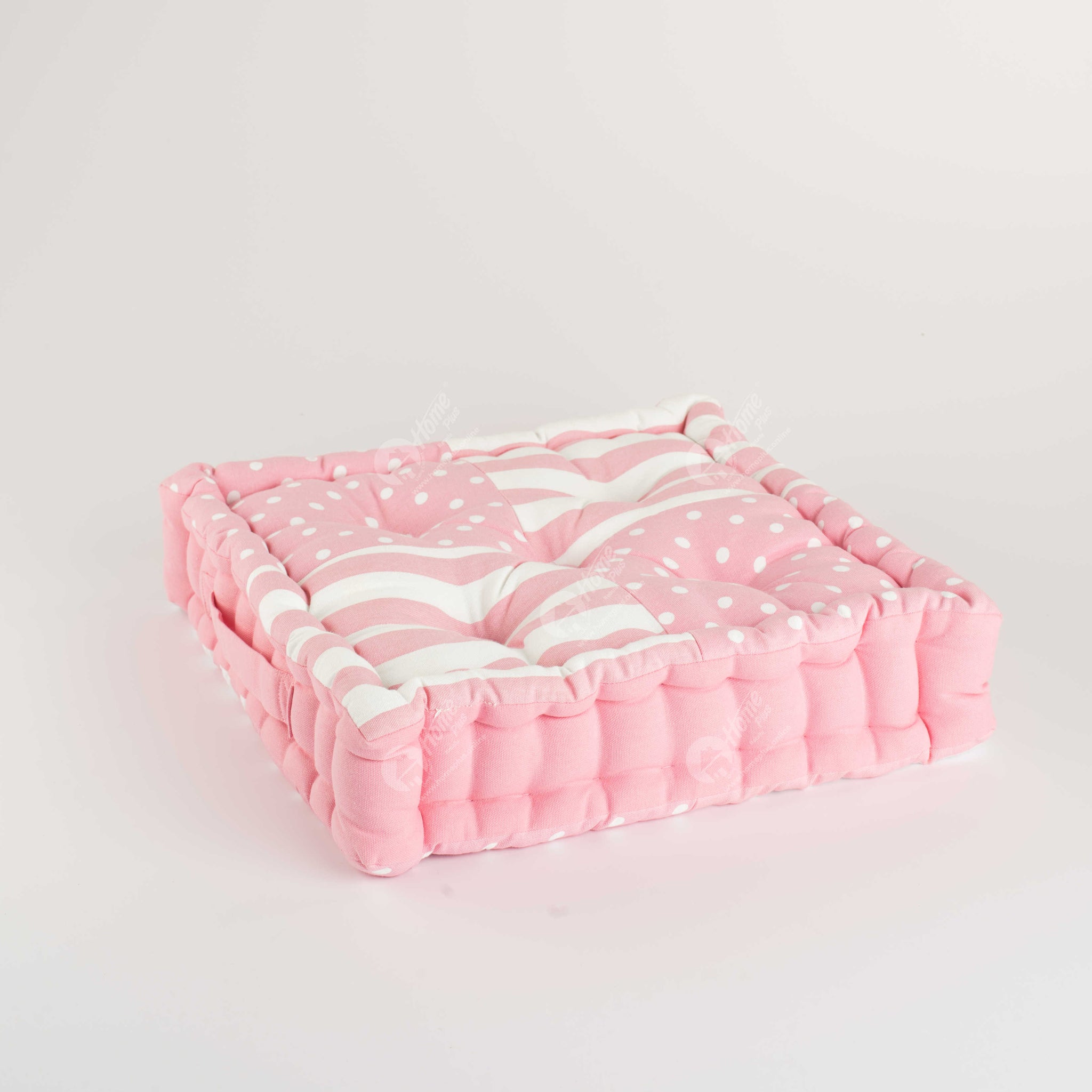 Floor Cushion - Polka Dot  Pink