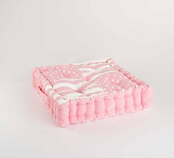 Floor Cushion - Polka Dot  Pink