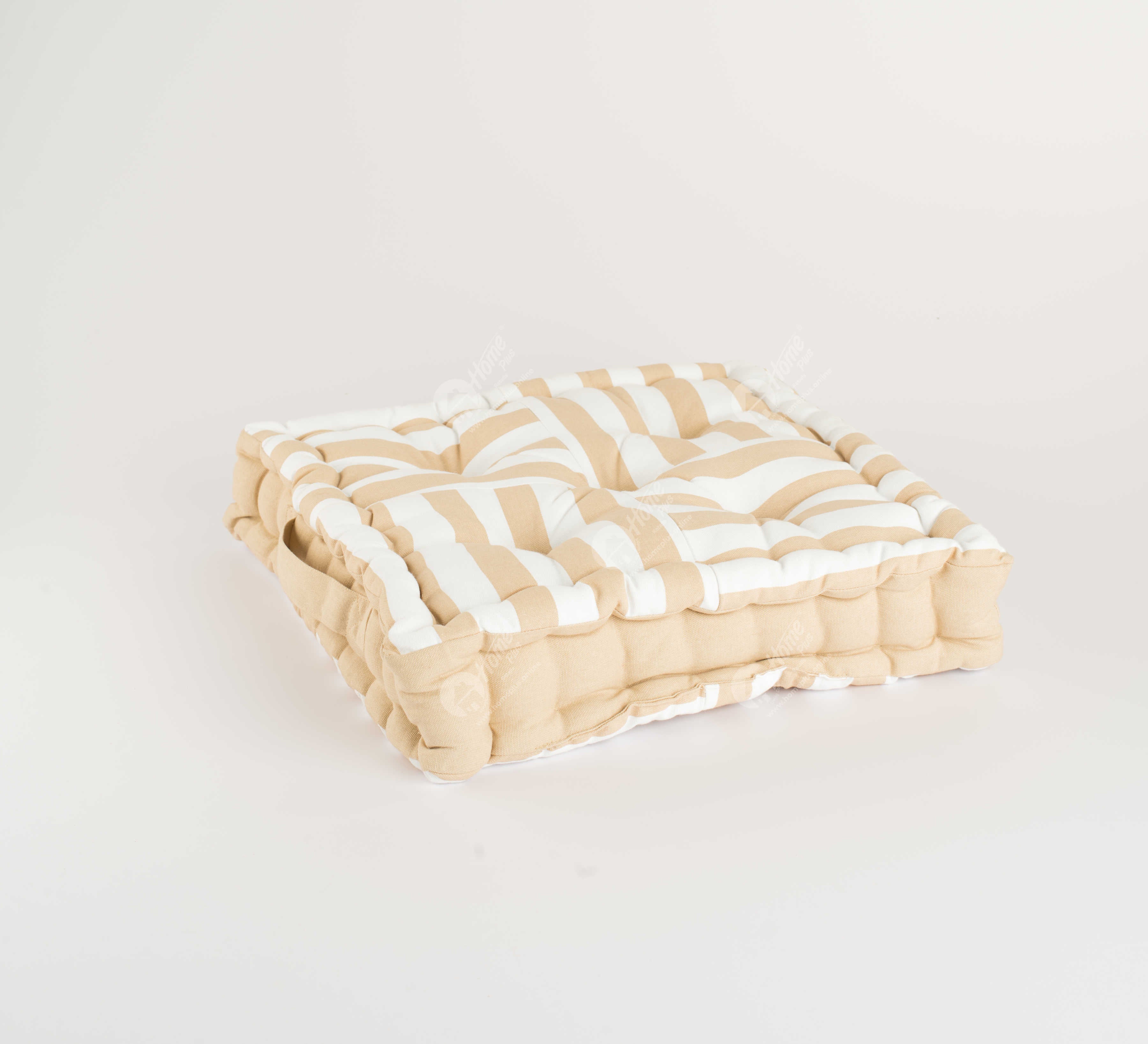Floor Cushion - Thick Stripe Beige