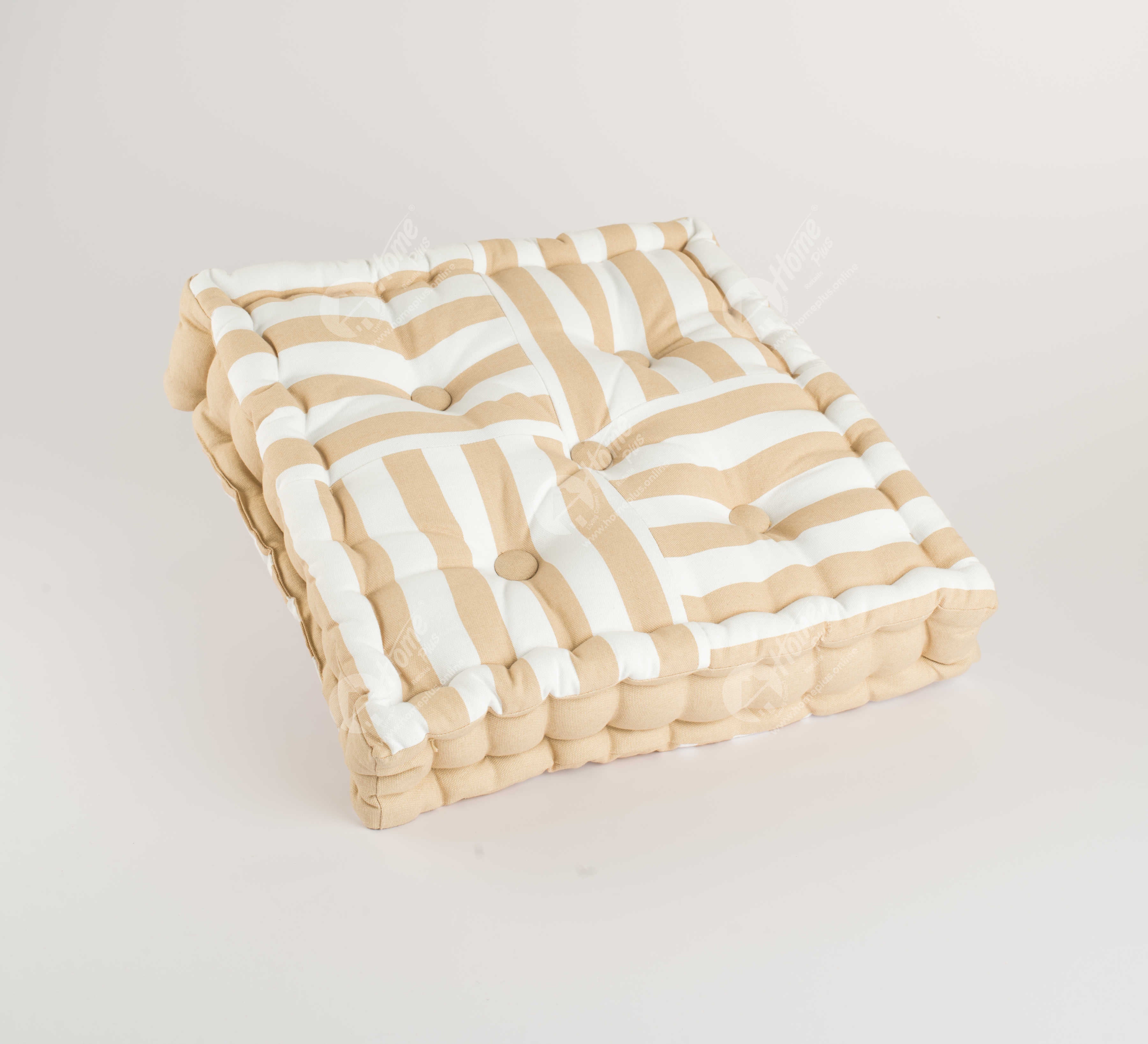 Floor Cushion - Thick Stripe Beige