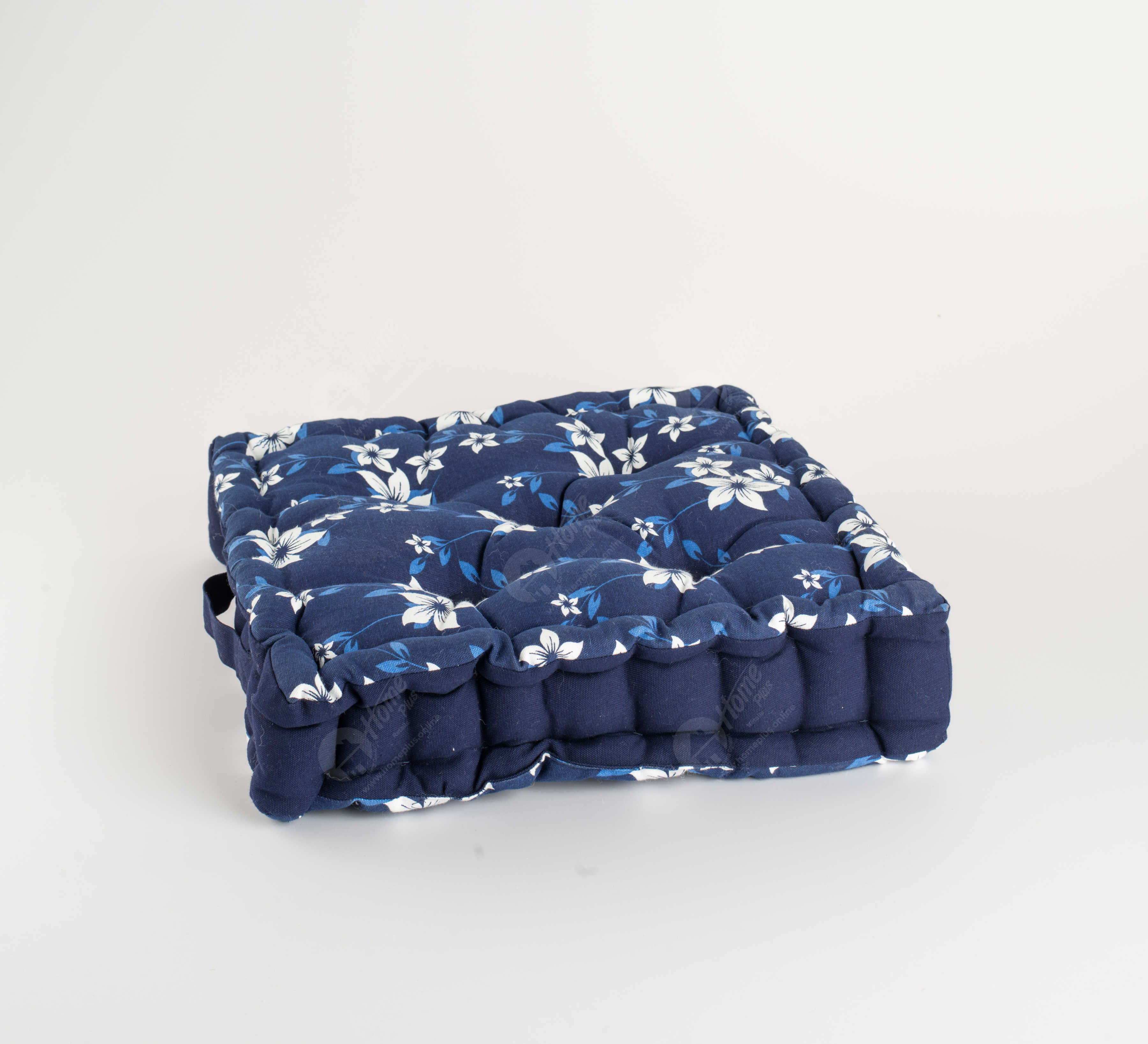 Floor Cushion - Wind Flower Navy