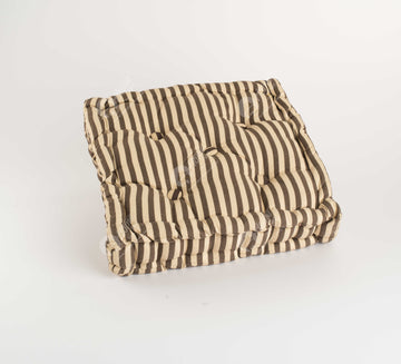 Floor Cushion - Thin Stripe Choco