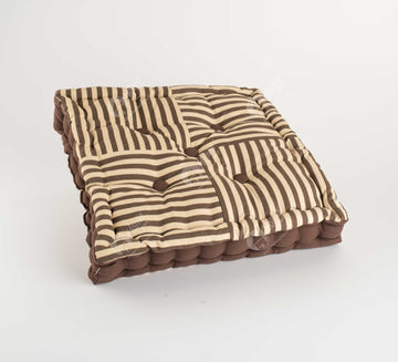Floor Cushion - Thin Stripe Choco J