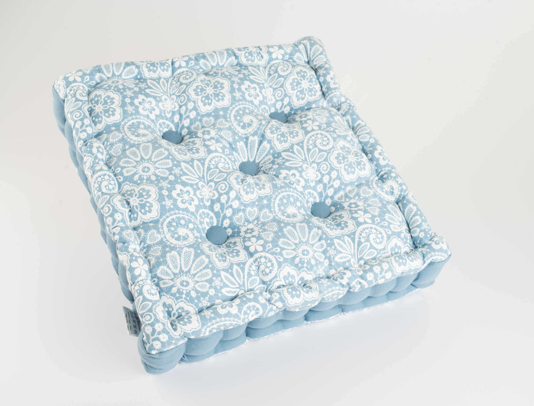 Floor Cushion - Lace AF Blue