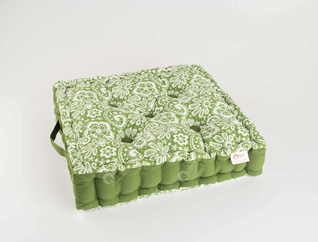 Floor Cushion - Lace Dark Olive