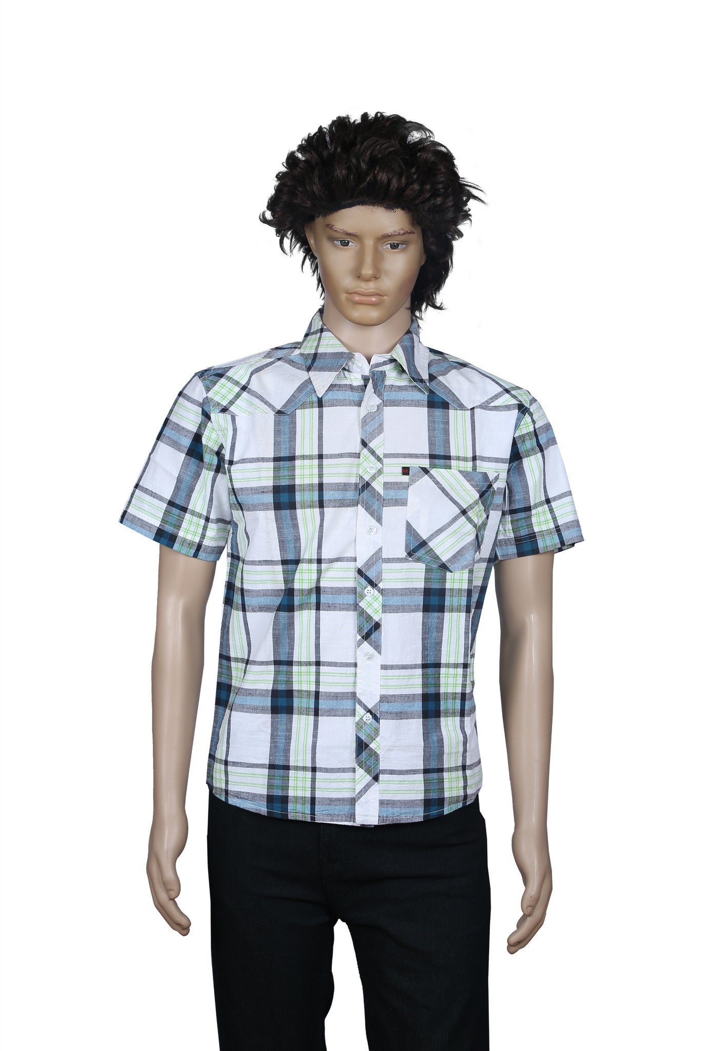 M Touch Men's Casual Shirt- Checked