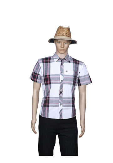 M Touch Men's Casual Shirt- Checked