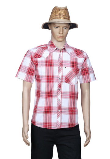 M Touch Men's Casual Shirt- Checked