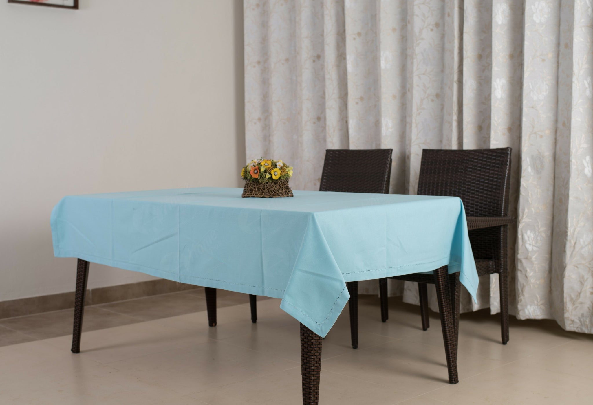 Table Cloth - Solid Blue