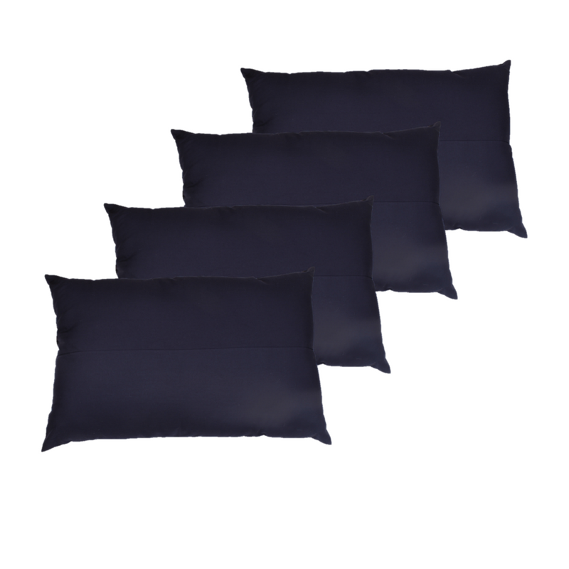 Pillow- Solid Navy  (Pack of 4)
