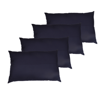 Pillow- Solid Navy  (Pack of 4)