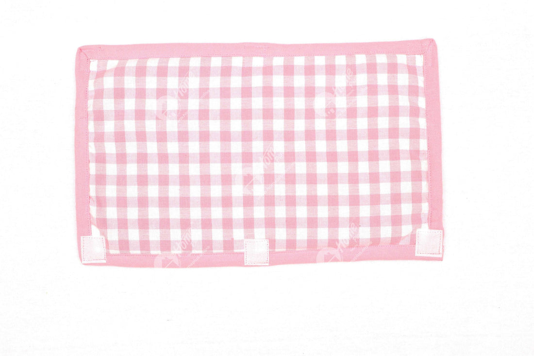 Fridge Handle - Gingham Check Pink