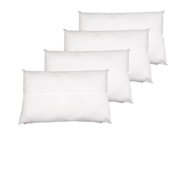 Pillow- Solid White  (Pack of 4)