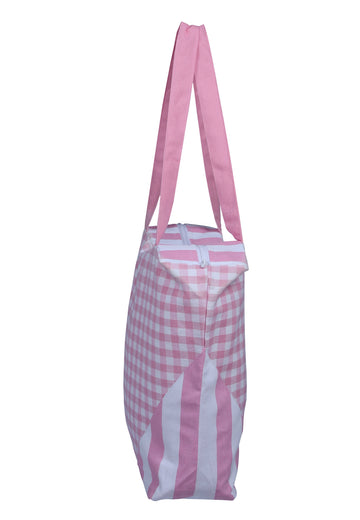 Handbag - Gingham Check Pink