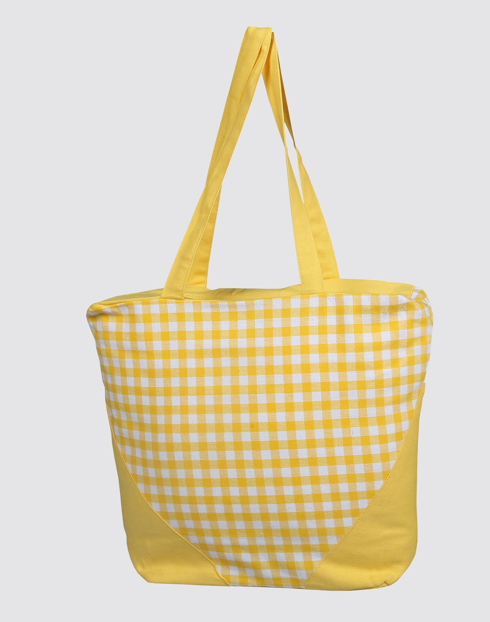 Handbag - Gingham Check Yellow