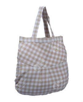 Fancy bag - Gingham Check Beige Ovel