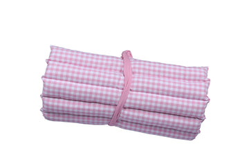Beach Bed - Gingham Check Pink