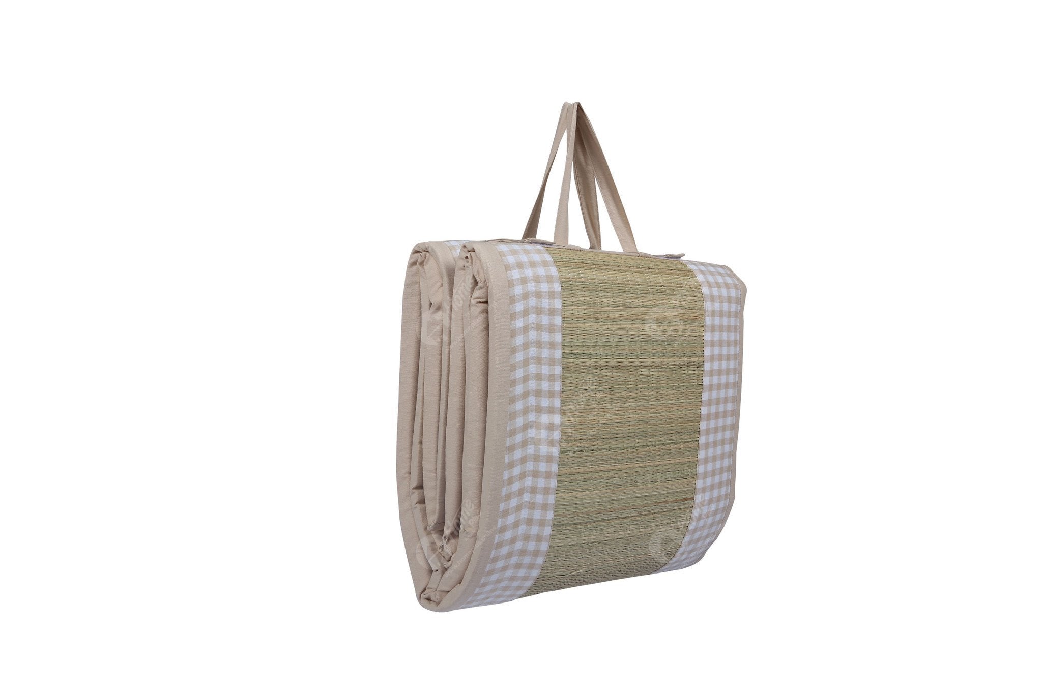 Travel Bed DF - Gingham Check  Beige