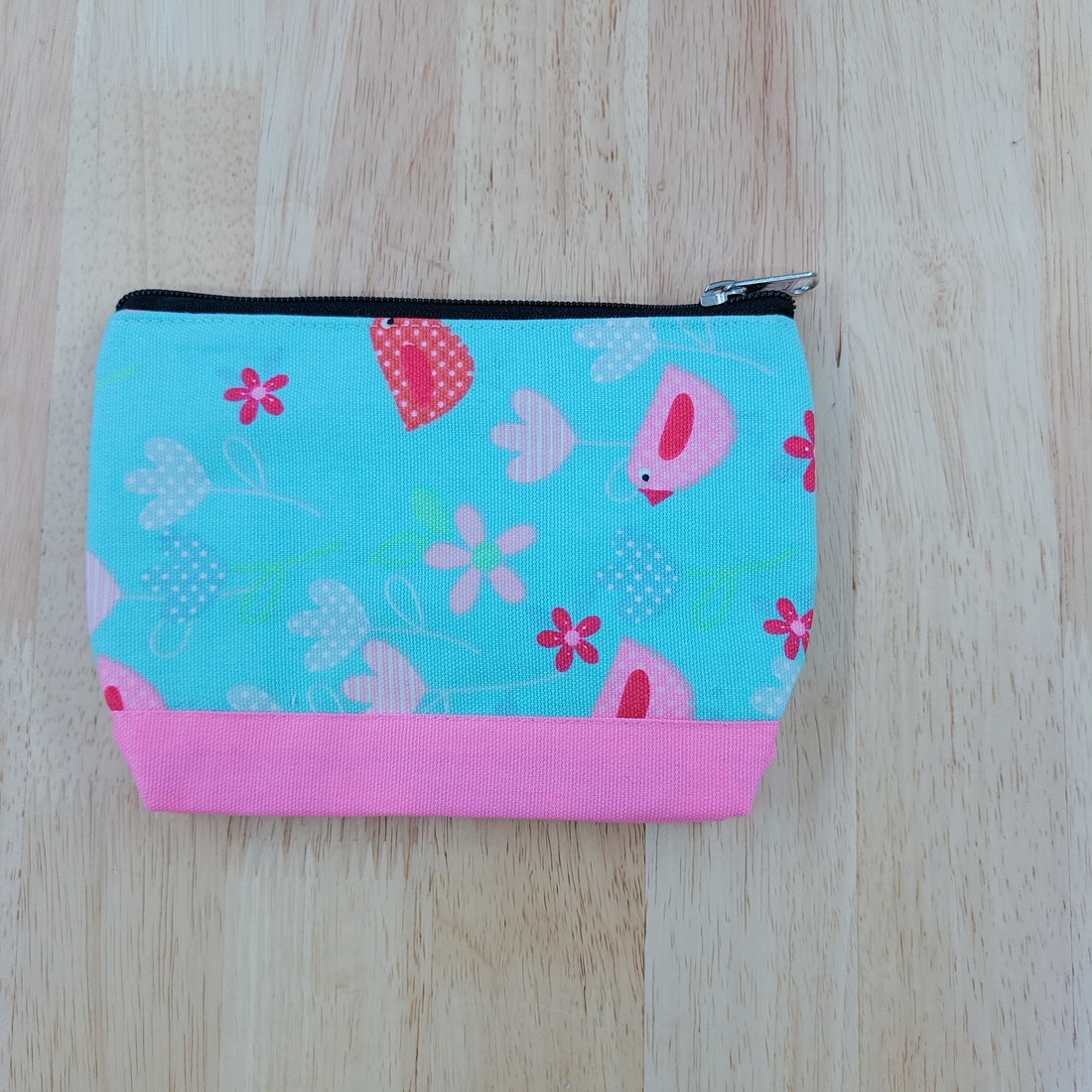Small Pouch Birds And Flower