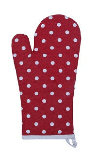 Glove - Polka Dot Red