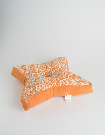 Floor cushion S - Lace Burnt Orange