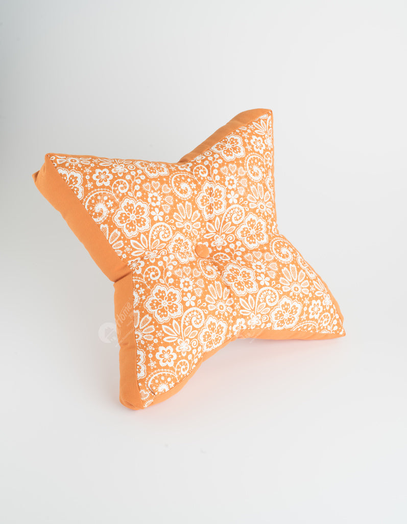 Floor cushion S - Lace Burnt Orange